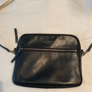 Kate Spade Black Leather Crossbody Purse